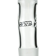 Load image into Gallery viewer, Glass Male to Male Bent Adaptor Downtube 14.5mm
