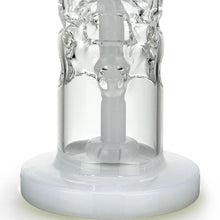 Load image into Gallery viewer, Stemless Swiss Barrel Showerhead Perc Dab Rig with Quartz Honey Bucket White Accents
